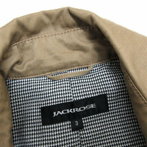 k■ジャックローズ/JACK ROSE トレンチコート/ベーシックで合わせやすい【3】ベージュ/MENS■34【中古】_画像2