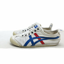 a■【23.5cm】オニツカタイガー/Onitsuka Tiger TH1B2N MEXICO 66 SLIP-ON キャンバススニーカー 白/LADIES/33【中古】_画像1