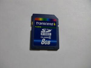 8GB　Transcend　SDHCカード　フォーマット済み　SDカード　メモリーカード