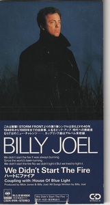美品　Billy Joel　ビリー・ジョエル　We Didn't Start The Fire　ハートにファイア　国内盤 8cm CDシングル