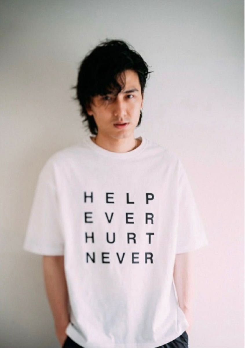 PayPayフリマ｜藤井風 Tシャツ HELP EVER HURT NEVER サークルTシャツ 