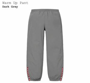 Supreme Warm Up Pant Dark Grey M 新品　22ss 国内正規品　シュプリーム