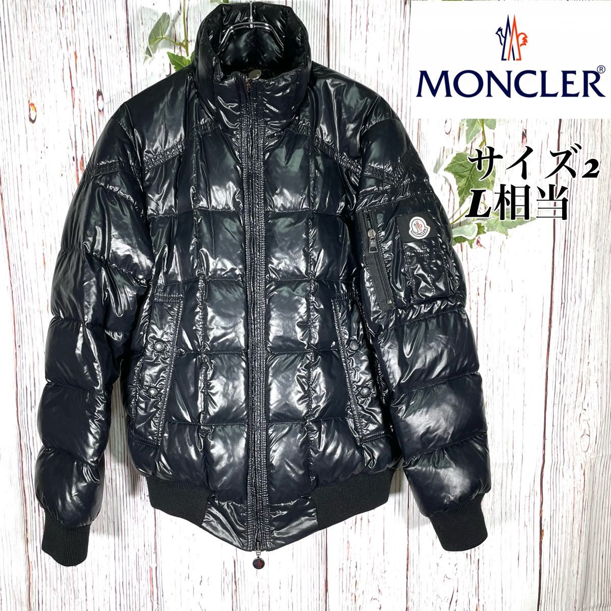 MONCLER x HYKE 23SS ダウンジャケット 黒 サイズ 1 新品 定価32万 