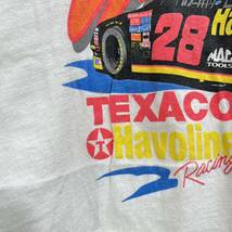 ■ 90s 90年代 ビンテージ NASCAR ナスカー ＃28 デイル ジャレット イラストプリント 半袖 Tシャツ サイズXL レーシング Dale JARRETT ■_画像3