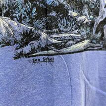 ■ ビンテージ USA製 SANSEGAL ヨセミテ国立公園 アニマル イラストプリント Tシャツ サイズ２X アメカジ シカ YOSEMITE NATIONAL PARK ■_画像4