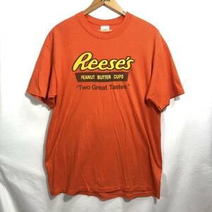 ■ 80s ビンテージ USA製 LOGO7 Reese's リーセス ハーシーズ イラスト Tシャツ サイズXL アメカジ お菓子 ピーナッツバターチップス ■