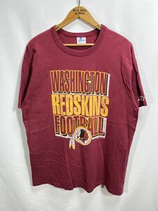 ■ 90s ビンテージ USA製 STARTER NFL ワシントン レッドスキンズ ロゴイラスト 半袖 Tシャツ サイズXL アメフト インディアン REDSKINS ■