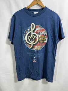 ■ Walt Disney ウォルト ディズニー ミュージカル ” Magic Music Days ” イラストプリント 半袖 Tシャツ 古着 サイズM アメカジ 夢国 ■