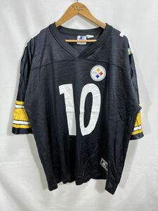 ■ STARTER NFL Pittsburgh Steelers #10 STEWART ユニフォーム フットボール Tシャツ サイズ52 XL 古着 スティーラーズ アメフト ■