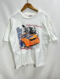 ■ 80s 90s ビンテージ USA製 ONEITA Tide ダレル ウォルトリップ レーシング イラスト 半袖 Tシャツ サイズXL Waltrip Winston Cup ■