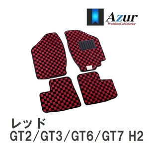 【Azur】 デザインフロアマット レッド スバル インプレッサスポーツ GT2/GT3/GT6/GT7 H28.10- [azsb0099]