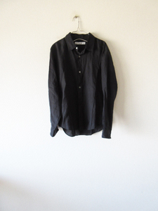 LISETTE / リゼッタ LINGE DE MAISON リネンシャツ 40 BLACK * 長袖 ブラウス シャツ