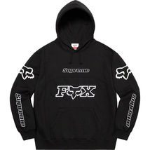 Supreme × Fox Racing 20FW Week7 Hooded Sweatshirt Black Small オンライン購入 国内正規 納品書タグ付 フォックスレーシング 黒Sサイズ_画像1