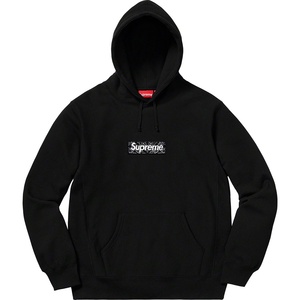 Supreme 19FW Week16 Bandana Box Logo Hooded Sweatshirt Black Small オンライン購入 国内正規 納品書付 バンダナボックスロゴ 黒Sサイズ