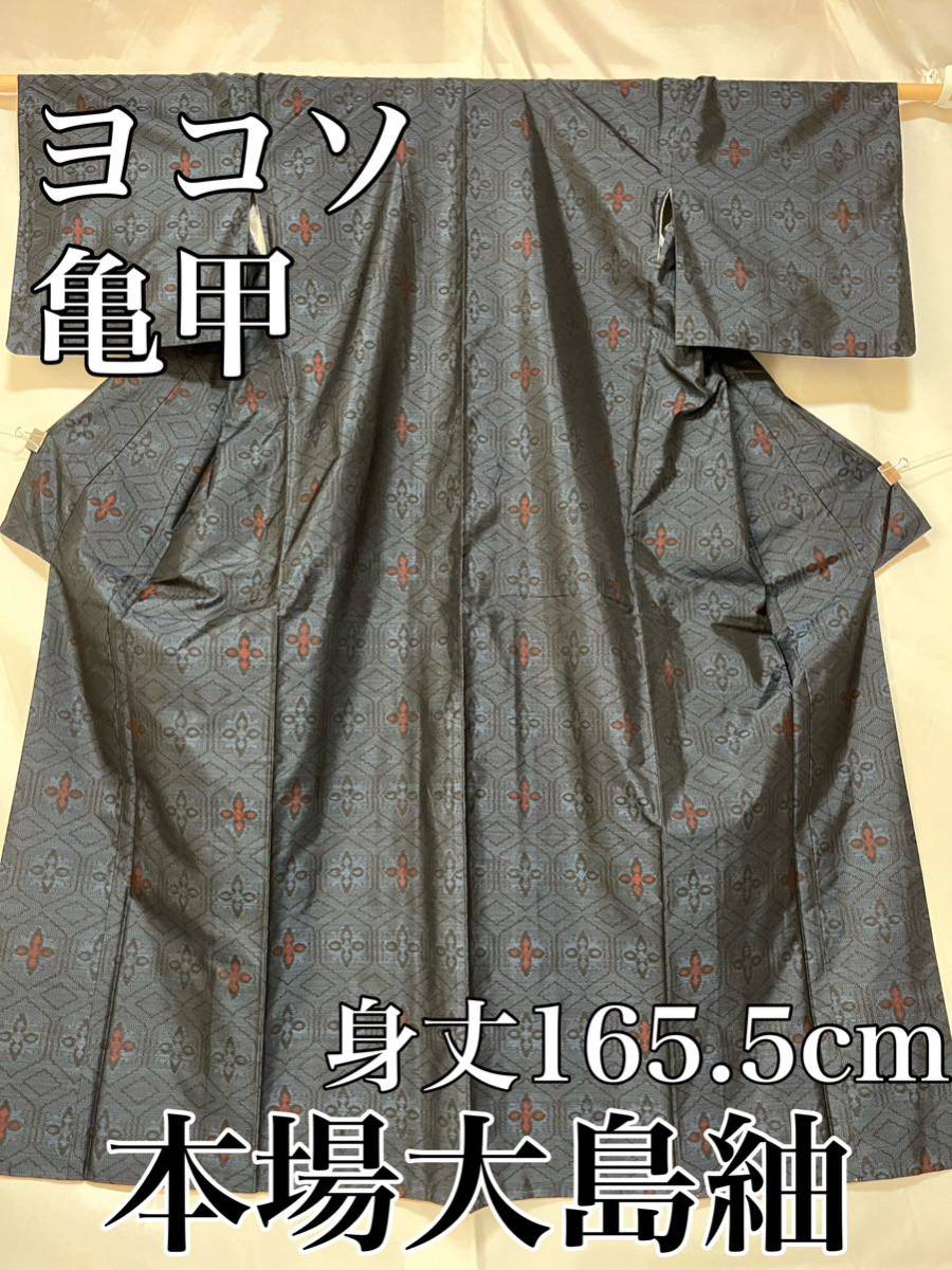 値下げ交渉OK!作家物 本場大島紬 訪問着 径横絣 五マルキ 正絹