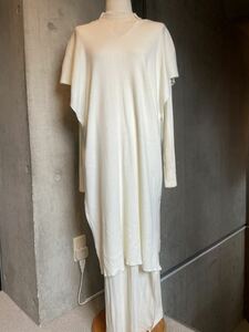 ROSE BUD Rose Bud white knitted piling put on long Maxi-length dress tag equipped 
