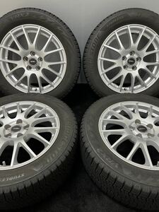 205/55R16 BRIDGESTONE/VRX2 18年 TOPRUN 16インチ 6.5J ＋48 100 5H スタッドレス 4本 プリウス レガシィ インプレッサ