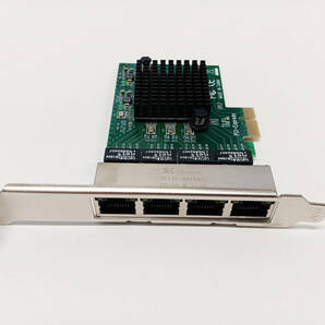 [即決]Gigabit LANカード 1Gb x 4ポート (PCIe x1, ロープロファイル付) (送料込) #2の画像1