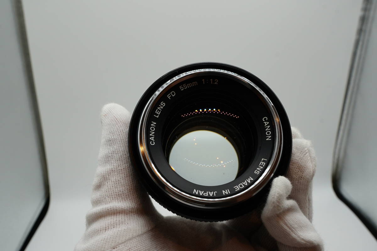キャノン CANON FD 55mm F1.2 フード付き-