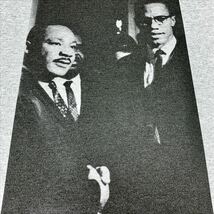 新品 大きい オーバーサイズ XXL XXXL 対応 マルコムX キング牧師 アメリカ 黒人指導者 1964年 歴史的 対面 ビッグ パーカー Tシャツ ロンT_画像2