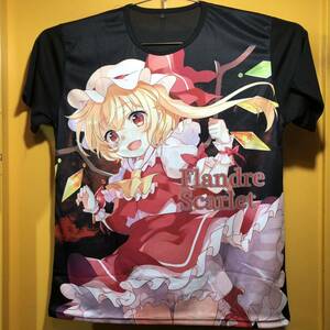 【即決/送料無料】 フランドール・スカーレット ドライメッシュグラフィック半袖Tシャツ Lサイズ黒 東方Project Touhou Project Flandre