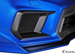 【M’s】スバル WRX STI/S4 後期 (H29.6-) Kuhl Racing Ver2 VAB-GT II フロントバンパーダクトカバ― ／ FRP クールレーシング エアロ