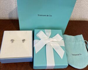 新品 未使用 正規品 ティファニー tiffany&co ピアス ラヴィングハート シルバー ケース 巾着 紙袋 リボン ハート 箱 プレゼント