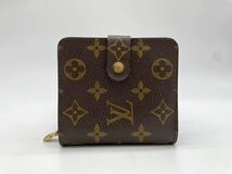 ★極美品★ ルイヴィトン Louis Vuitton モノグラム コンパクトジップ 財布 本物 美品 1円 M61667 定価約6万 _画像2