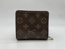 ★極美品★ ルイヴィトン Louis Vuitton モノグラム コンパクトジップ 財布 本物 美品 1円 M61667 定価約6万 _画像3