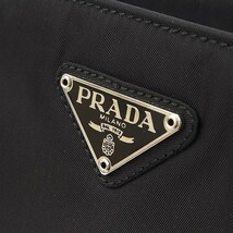 美品●PRADA プラダ ナイロン ワンショルダー ハンド バッグ 黒 ブラック_画像5