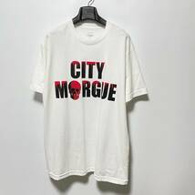 XL 新品 Vlone x City Morgue バックロゴTシャツ カットソー 送料210円〜 ヴィローン シティモルグ Dogs Tee 未使用保管品 メンズ ホワイト_画像1