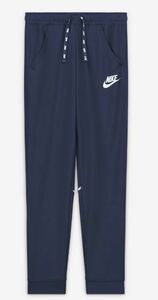 【KCM】Z-nike-234-130★展示品★【NIKE/ナイキ】ジュニア　ジャージ　ロングパンツ　CU9167-410　ネイビー　サイズ130(XL)　子供