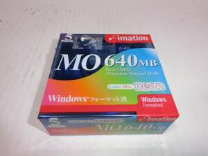 ime-shon made 640MB MO 5 pieces set unopened goods 