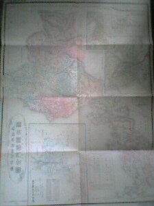  Meiji 35 year large Japan jurisdiction minute map [ Fukui prefecture ] Fukui city /. raw block / Tsuruga block 