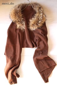 NEW YORK Select <vintage shop> мех енота длинный muffler te The install Brown шерсть Deuxieme Classe a Pal tomon