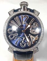 gagamilano ガガミラノ マニュアーレ 48mm ベゼル ラグ アフターダイヤ加工します カスタム 取付 マヌアーレ ナポレオーネ クロノ パブェ_画像4