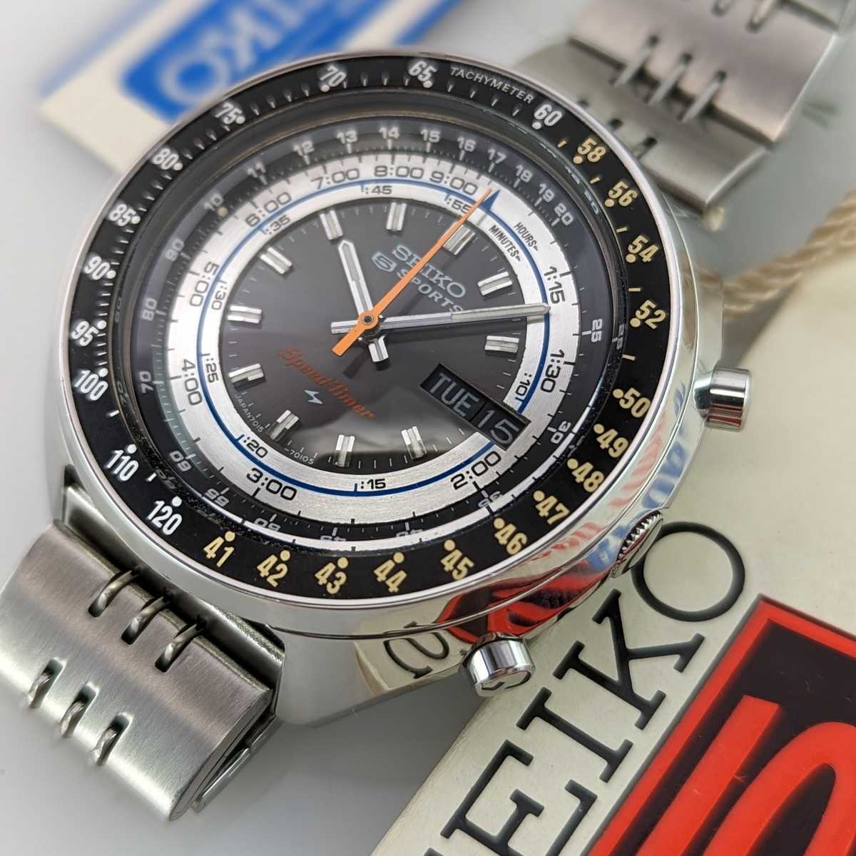 SEIKO 5スポーツ スピードタイマー ラリーメーター➁ 7015-7010-