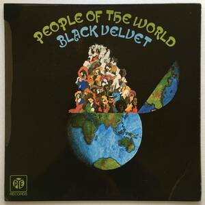 BLACK VELVET「PEOPLE OF THE WORLD」UK ORIGINAL PYE NSPL 18392 '72 RARE BRITISH FUNK ROCK LAMINATED SLEEVE