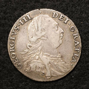 KM#607/イギリス ジョージ3世 1シリング銀貨（1787）[E1298]コイン　