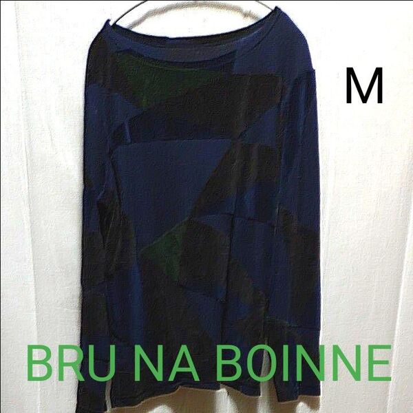 BRU NA BOINNE 長袖　コラージュ柄 トップス　メンズ M