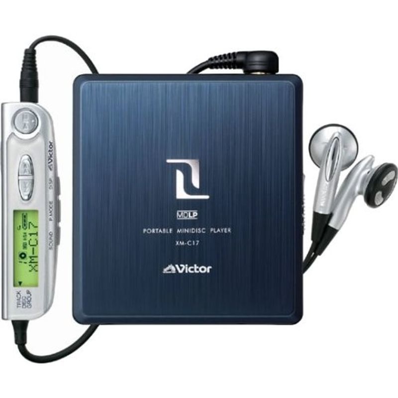 Victor JVC ポータブルMDプレイヤー XM−C17P−S オーディオ ...