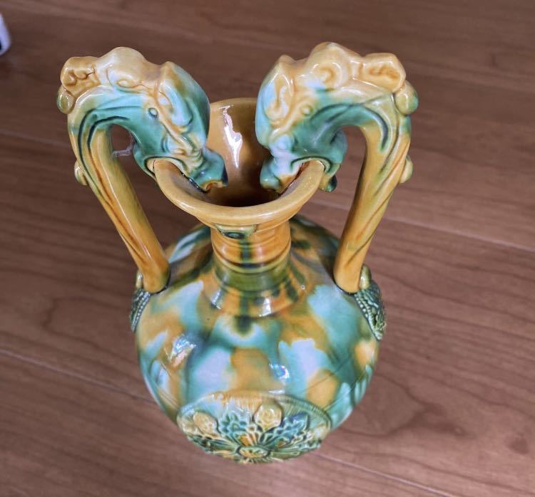 中国 唐三彩 鶏頭壺 (タグ付き) | www.jarussi.com.br