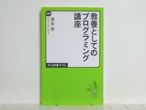 ★教養としてのプログラミング講座 (中公新書ラクレ) 清水亮 /一冊で優れたプログラマーの思考を習得することを目指す/領収書可