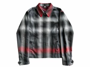 【極美品】BURBERRY バーバリー【8061565】ブラーチェック ウール ハリントンジャケット 定価¥253,000-　サイズ：50