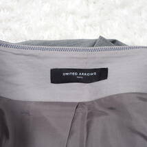 Y5969*最高級☆UNITED ARROWS ユナイテッドアローズ☆極上ウール☆スカート☆グレー☆40 Lサイズ_画像5