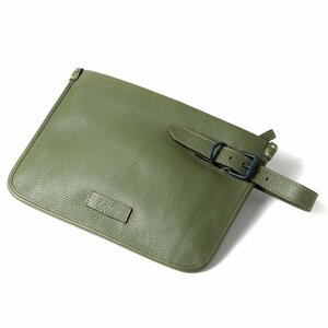 ◆【Fortu milano(フォルツミラノ)/グレインカーフレザークラッチバッグ セカンドバッグ ストラップベルト付き(HENRY POUCH)】[ftm2140222]