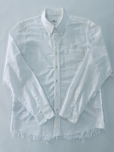 【古着/美品】SOPHNET. uniform experiment　18SS INSIDE OUT B.D SHIRT UE-180048／サイズ：２（M）　ホワイト　WHITE