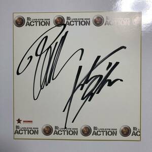 Art hand Auction B'z 直筆サイン色紙 LIVE-GYM 2008『Action』ライブ会場限定 ツアーグッズ ガチャ 松本孝弘 TAK MATSUMOTO 稲葉浩志 希少 非売品, は行, B'z, その他