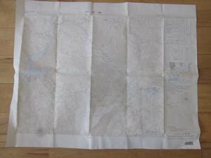 古地図　川俣湖　2万5千分の1地形図◆平成元年◆栃木県