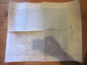 古地図　松阪　5万分の1地形図◆昭和４４年◆三重県
